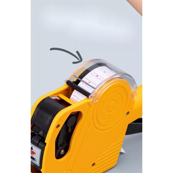 NWT Yellow Price Labeler with 1 Paper Roll, 1 Ink Core, 1 Rolle - Picture 4 of 8